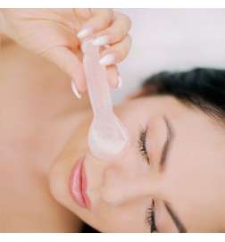 Rose Quartz Spoon Eye Gua Sha