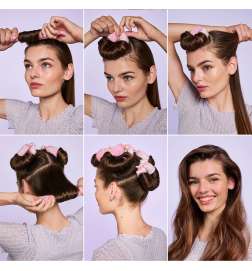 Hair Heatless blowout curling rods