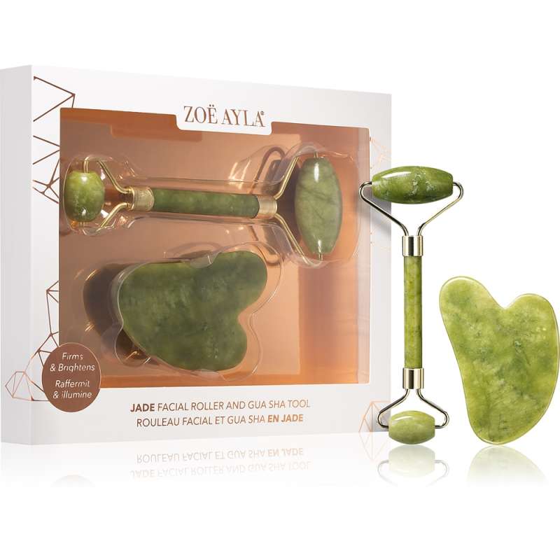 Jade Facial Roller And Gua Sha Tool