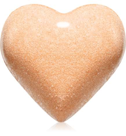 Fizzing Bath Heart Orange