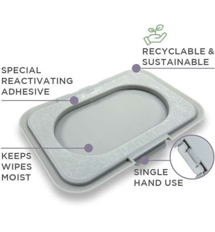 Reusable Lid Grey Card