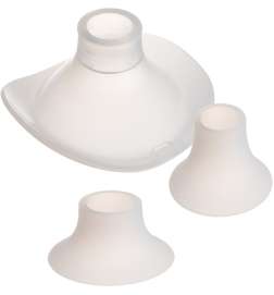 Replacement Silicone Parts for Breast Pumps Flanges & Inserts Set (24/21/19mm)