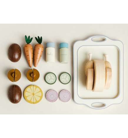Wooden Food with Chicken
