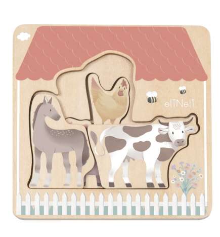 Wooden Puzzle Farm