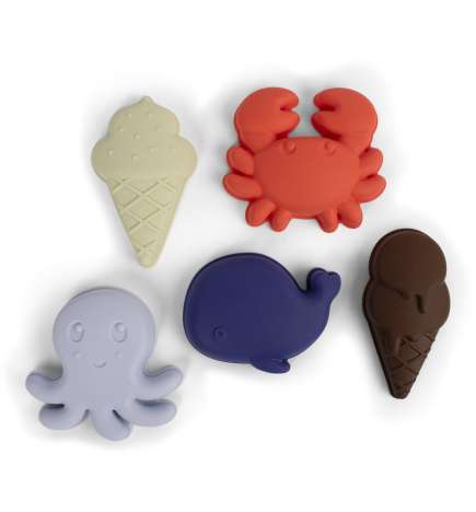 Silicone Sand Toys Blue Mix