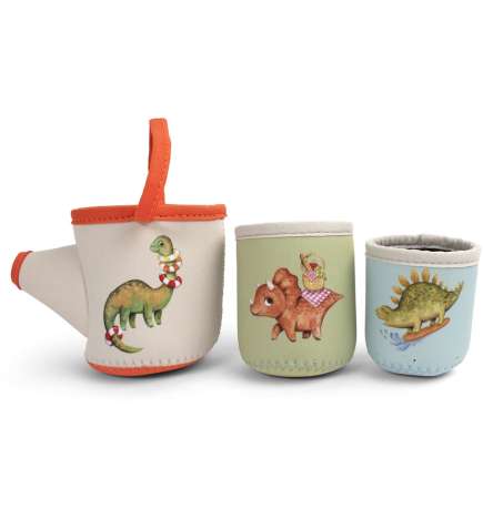 Neoprene Bath Toys Dino Activity Cups