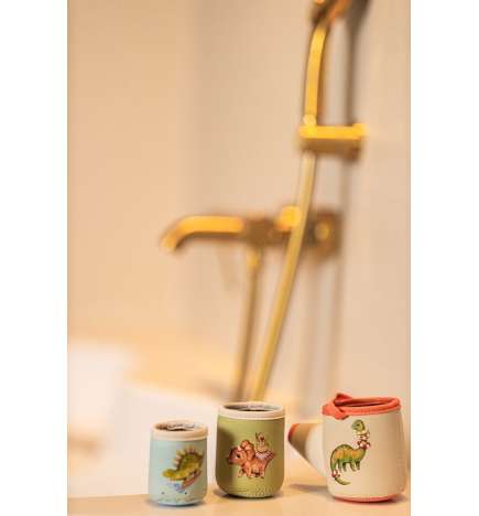 Neoprene Bath Toys Dino Activity Cups