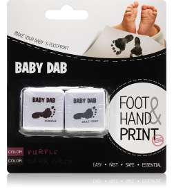 Foot & Hand Print Purple & Grey