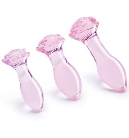 Glaze Glass Rosebud Training Set