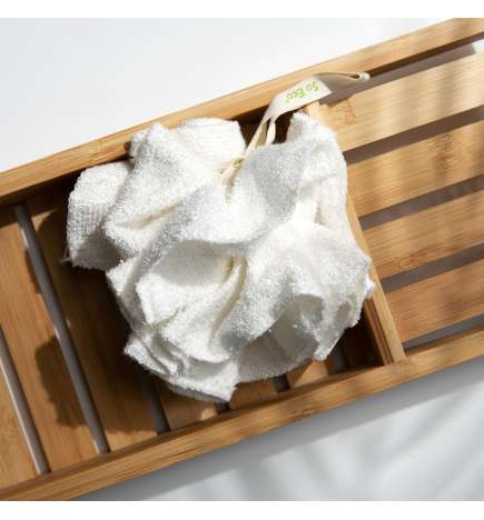 Bamboo Bath & Shower Pouf