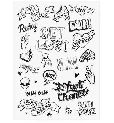 Temporary Tattoos School