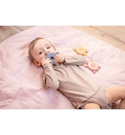 Silicone Wooden Teether Turtle